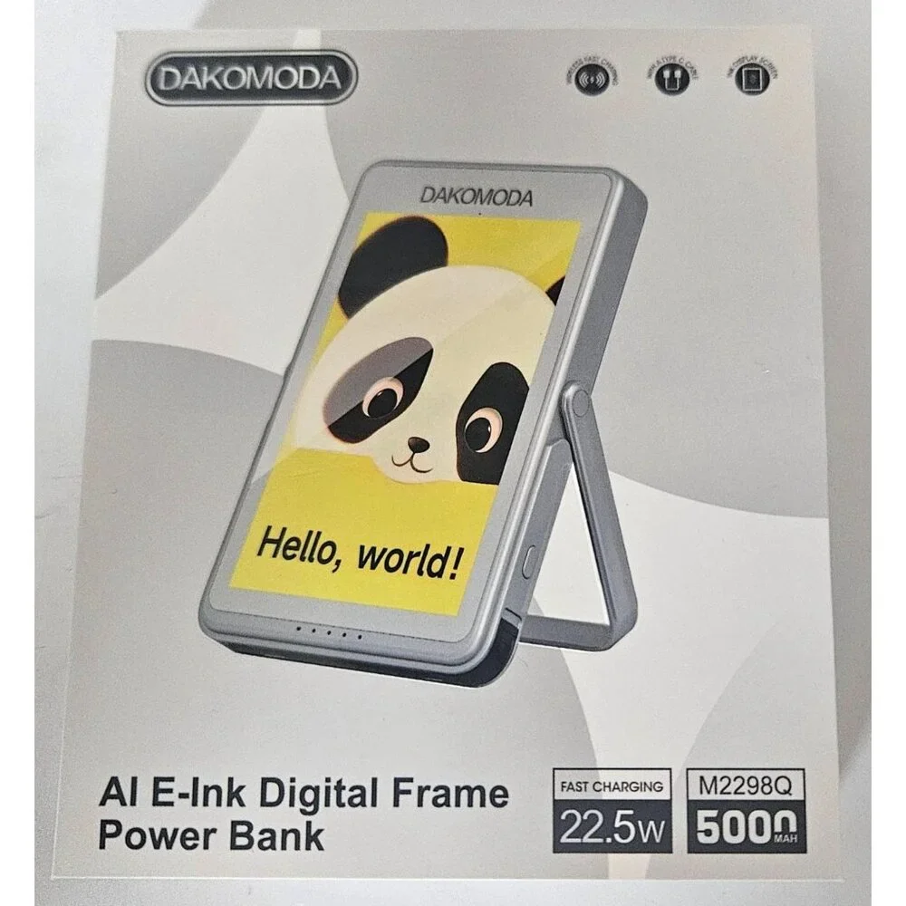 5000mAh Pocket-Sized Photo Charger USB Bluetooth & Wireless Charging for Apple